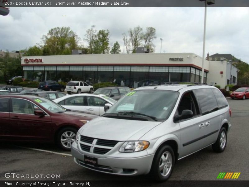 Bright Silver Metallic / Medium Slate Gray 2007 Dodge Caravan SXT