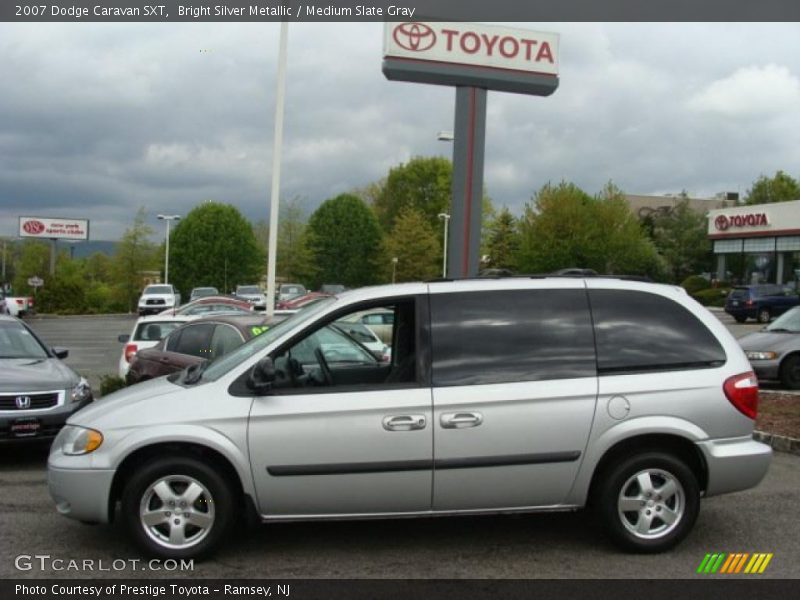 Bright Silver Metallic / Medium Slate Gray 2007 Dodge Caravan SXT