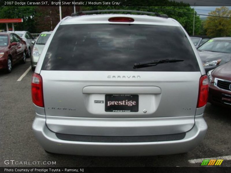 Bright Silver Metallic / Medium Slate Gray 2007 Dodge Caravan SXT