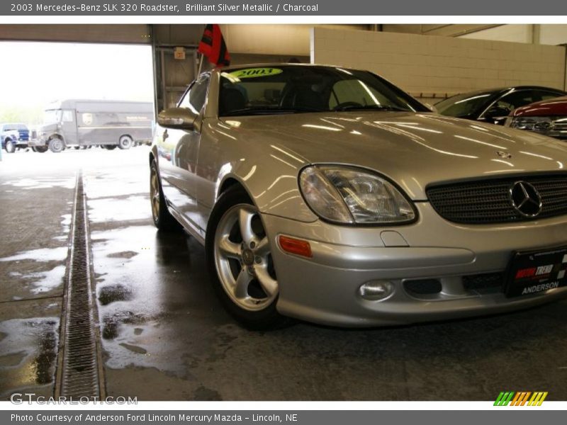 Brilliant Silver Metallic / Charcoal 2003 Mercedes-Benz SLK 320 Roadster