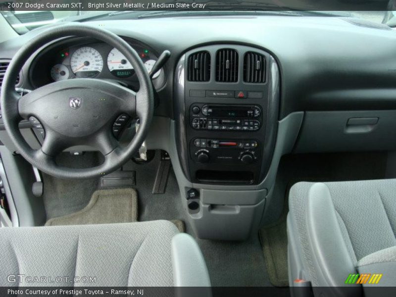 Bright Silver Metallic / Medium Slate Gray 2007 Dodge Caravan SXT