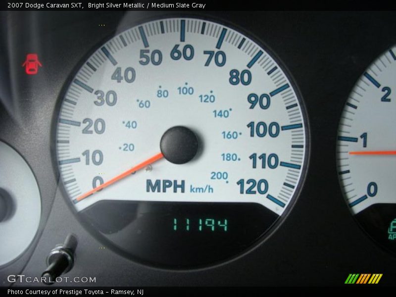 Bright Silver Metallic / Medium Slate Gray 2007 Dodge Caravan SXT