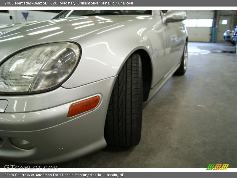Brilliant Silver Metallic / Charcoal 2003 Mercedes-Benz SLK 320 Roadster