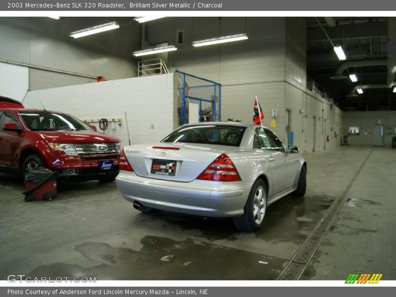 Brilliant Silver Metallic / Charcoal 2003 Mercedes-Benz SLK 320 Roadster