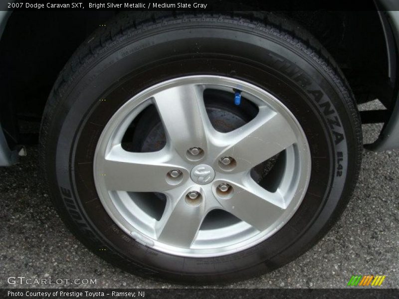 Bright Silver Metallic / Medium Slate Gray 2007 Dodge Caravan SXT