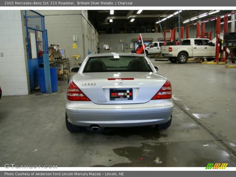 Brilliant Silver Metallic / Charcoal 2003 Mercedes-Benz SLK 320 Roadster