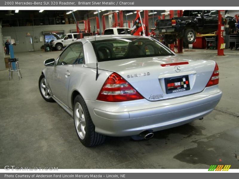 Brilliant Silver Metallic / Charcoal 2003 Mercedes-Benz SLK 320 Roadster