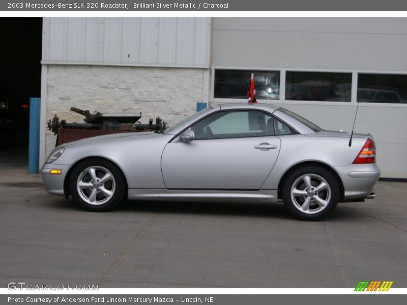 Brilliant Silver Metallic / Charcoal 2003 Mercedes-Benz SLK 320 Roadster