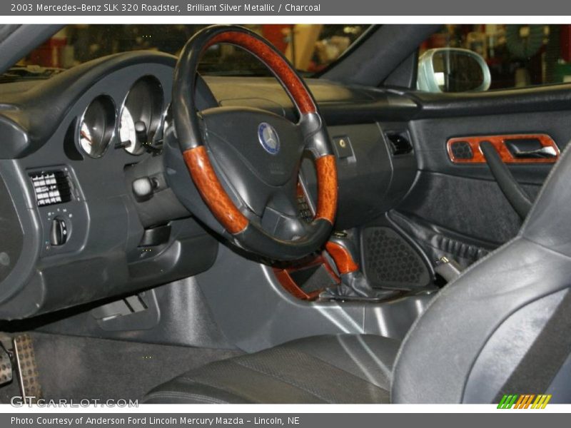 Brilliant Silver Metallic / Charcoal 2003 Mercedes-Benz SLK 320 Roadster