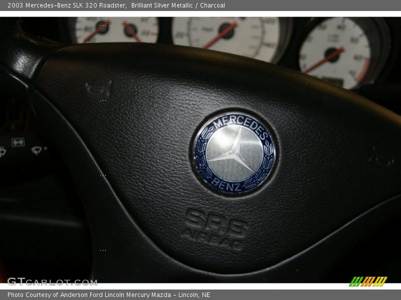 Brilliant Silver Metallic / Charcoal 2003 Mercedes-Benz SLK 320 Roadster