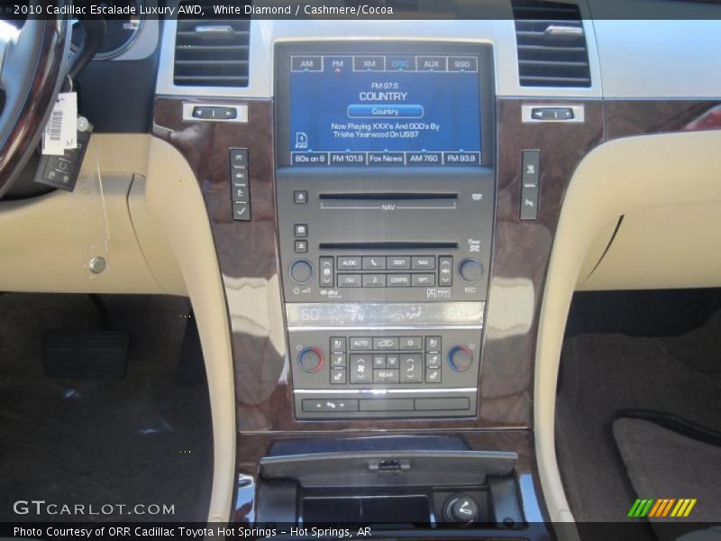 White Diamond / Cashmere/Cocoa 2010 Cadillac Escalade Luxury AWD