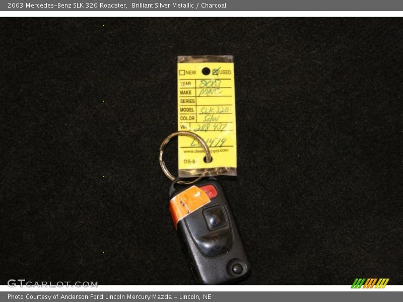 Brilliant Silver Metallic / Charcoal 2003 Mercedes-Benz SLK 320 Roadster