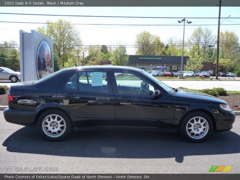 Black / Medium Gray 2001 Saab 9-5 Sedan