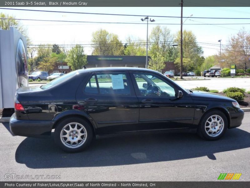 Black / Medium Gray 2001 Saab 9-5 Sedan