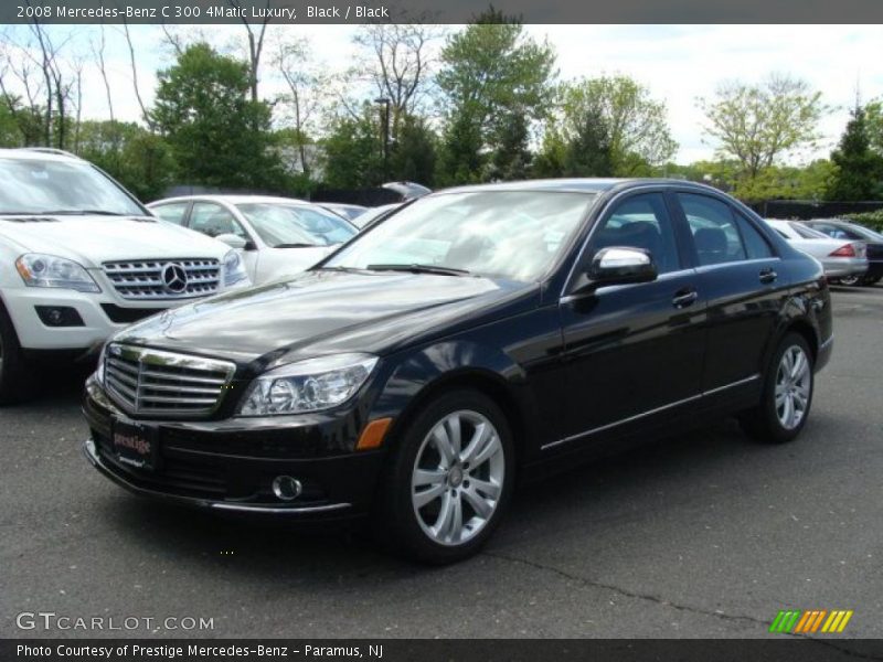 Black / Black 2008 Mercedes-Benz C 300 4Matic Luxury