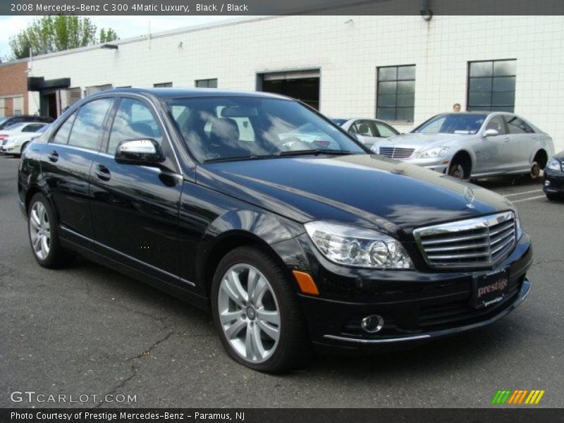 Black / Black 2008 Mercedes-Benz C 300 4Matic Luxury