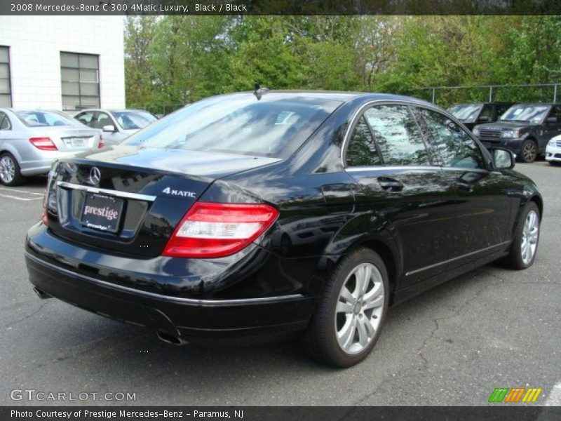 Black / Black 2008 Mercedes-Benz C 300 4Matic Luxury