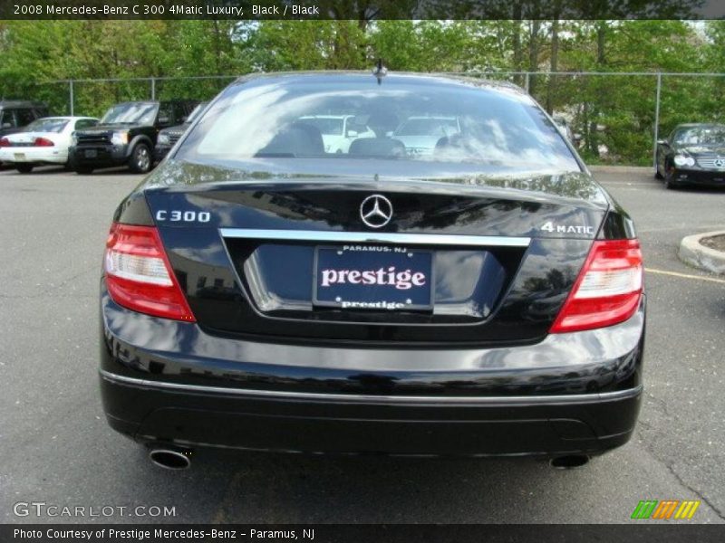Black / Black 2008 Mercedes-Benz C 300 4Matic Luxury