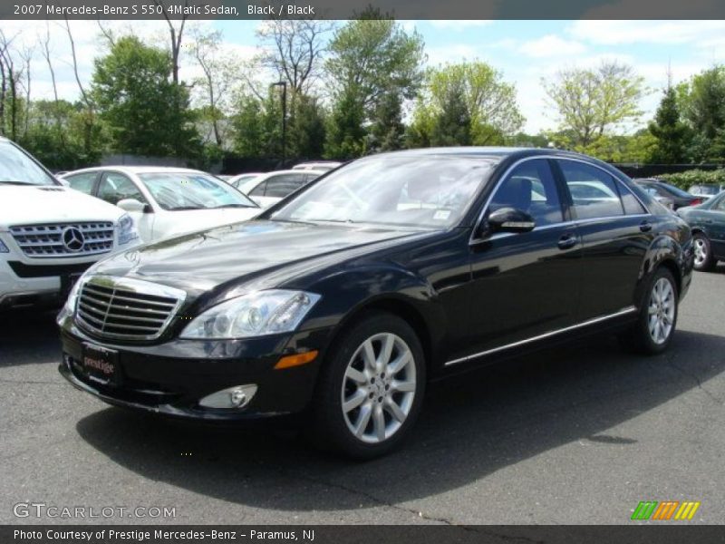 Black / Black 2007 Mercedes-Benz S 550 4Matic Sedan