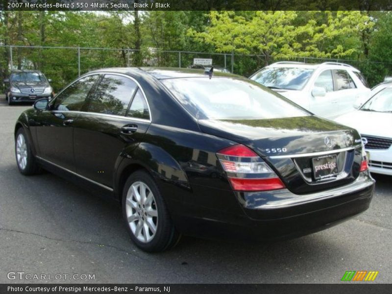 Black / Black 2007 Mercedes-Benz S 550 4Matic Sedan