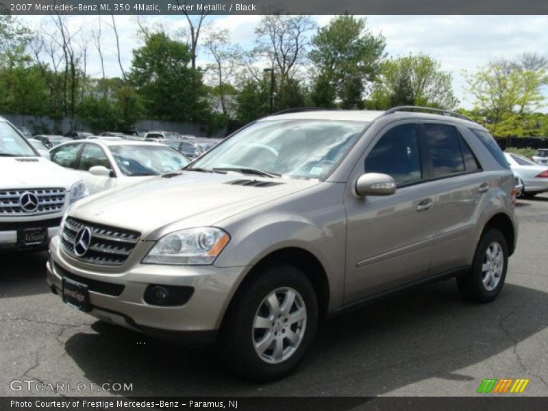 Pewter Metallic / Black 2007 Mercedes-Benz ML 350 4Matic