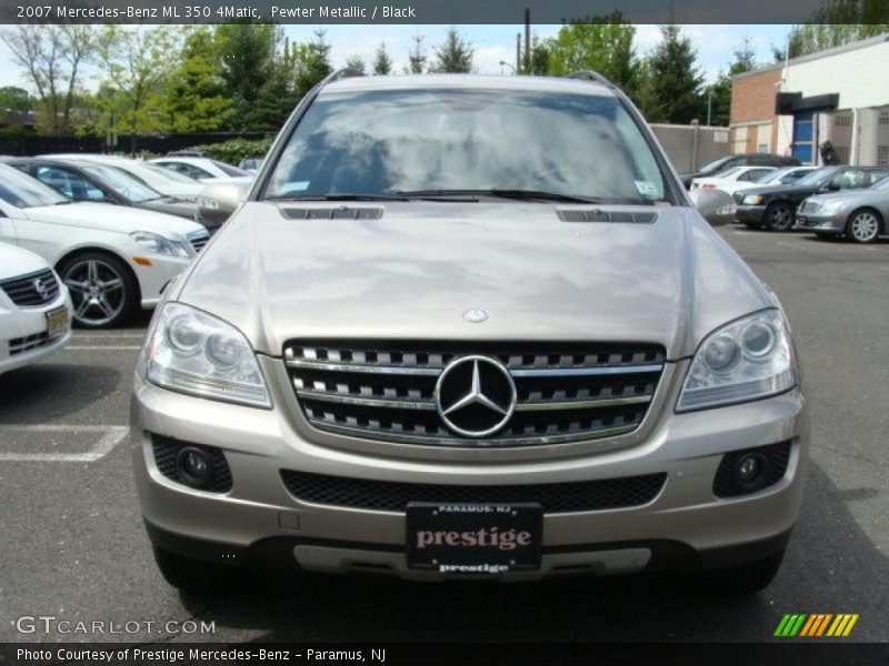 Pewter Metallic / Black 2007 Mercedes-Benz ML 350 4Matic