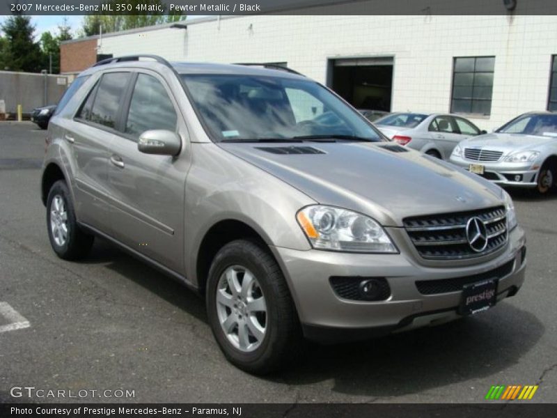 Pewter Metallic / Black 2007 Mercedes-Benz ML 350 4Matic