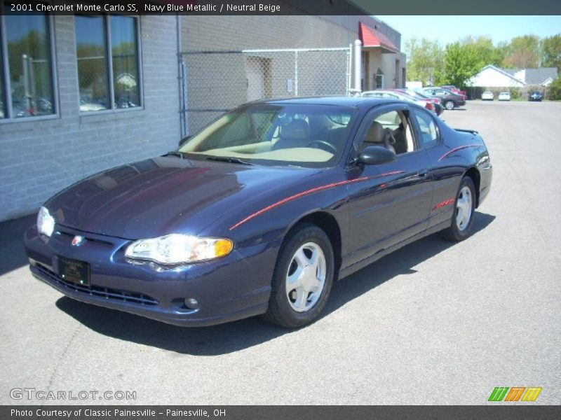 Navy Blue Metallic / Neutral Beige 2001 Chevrolet Monte Carlo SS