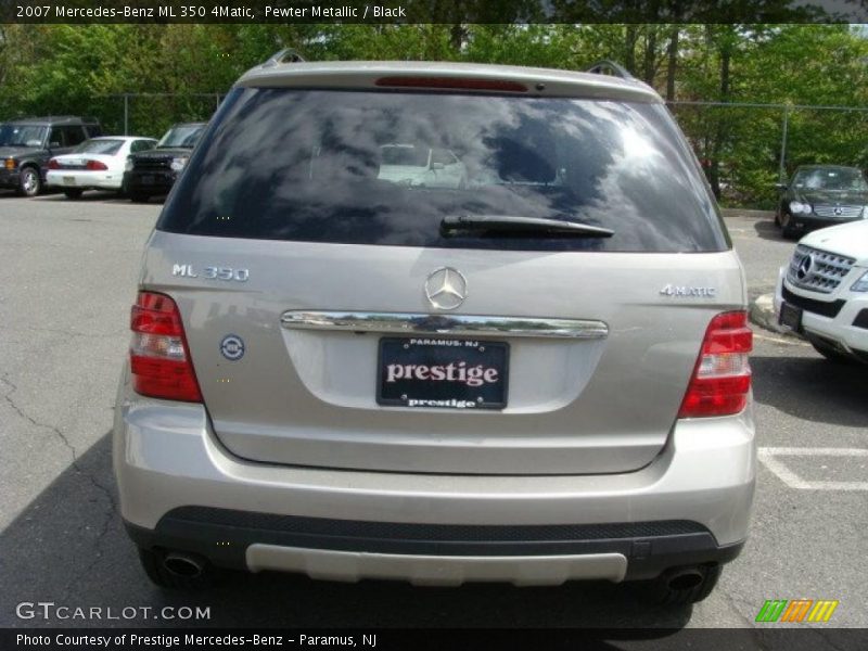 Pewter Metallic / Black 2007 Mercedes-Benz ML 350 4Matic