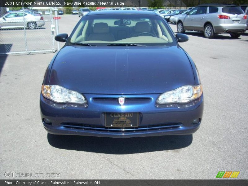 Navy Blue Metallic / Neutral Beige 2001 Chevrolet Monte Carlo SS