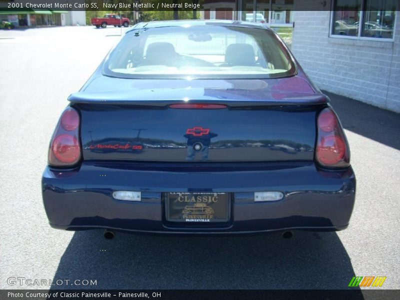 Navy Blue Metallic / Neutral Beige 2001 Chevrolet Monte Carlo SS