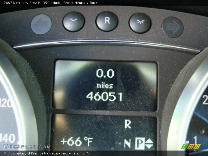 Pewter Metallic / Black 2007 Mercedes-Benz ML 350 4Matic