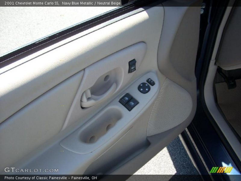 Navy Blue Metallic / Neutral Beige 2001 Chevrolet Monte Carlo SS