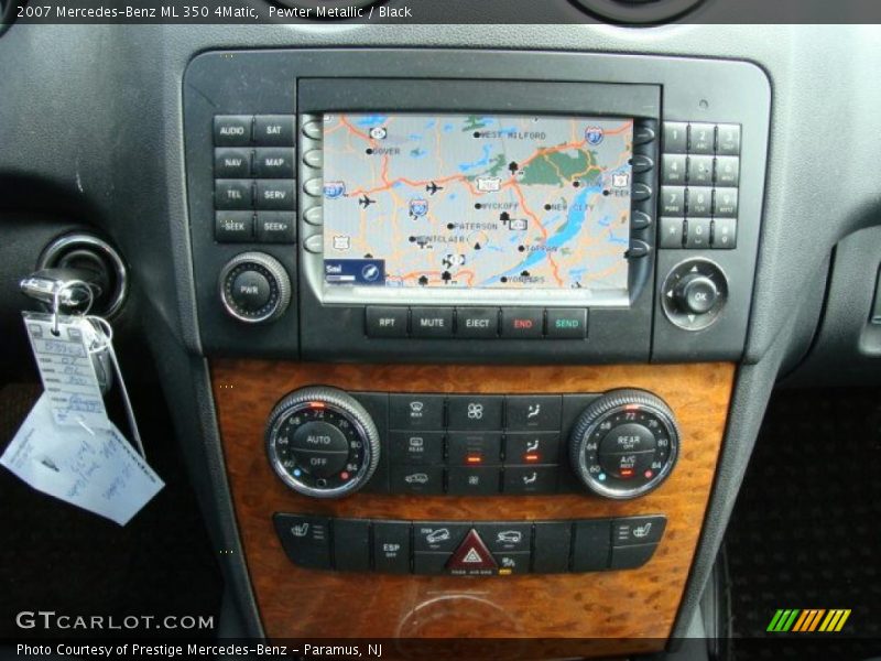 Pewter Metallic / Black 2007 Mercedes-Benz ML 350 4Matic