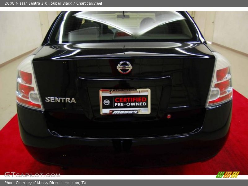 Super Black / Charcoal/Steel 2008 Nissan Sentra 2.0
