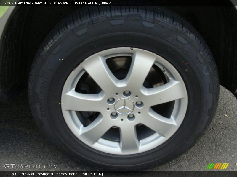 Pewter Metallic / Black 2007 Mercedes-Benz ML 350 4Matic