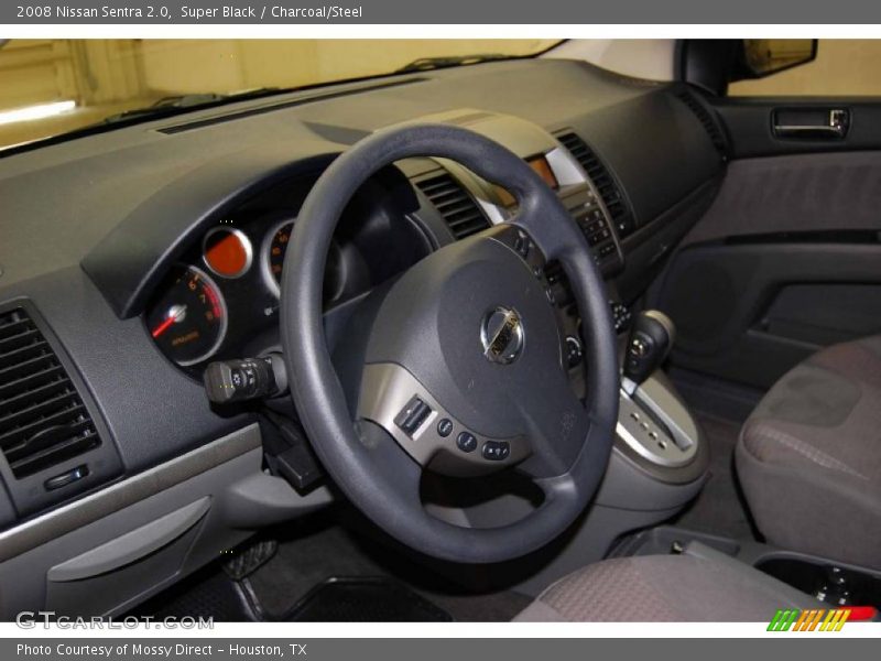 Super Black / Charcoal/Steel 2008 Nissan Sentra 2.0