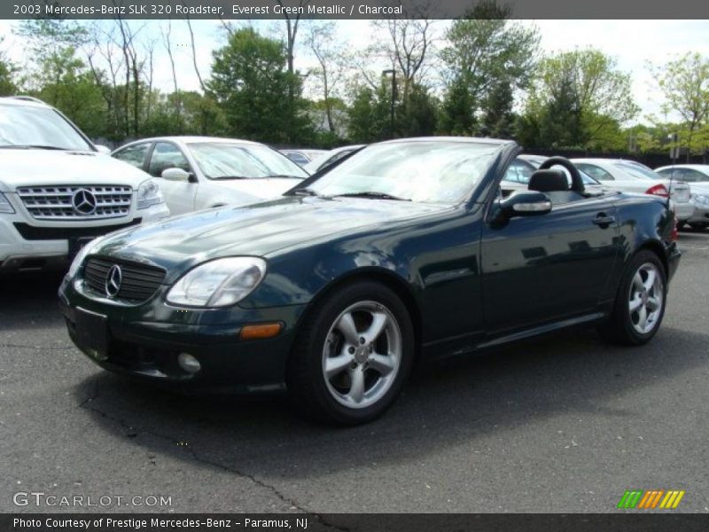 Everest Green Metallic / Charcoal 2003 Mercedes-Benz SLK 320 Roadster