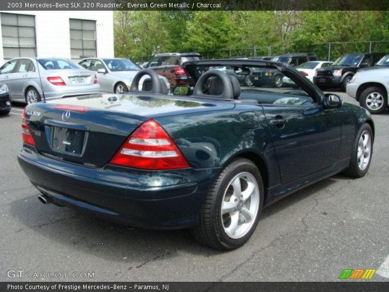 Everest Green Metallic / Charcoal 2003 Mercedes-Benz SLK 320 Roadster