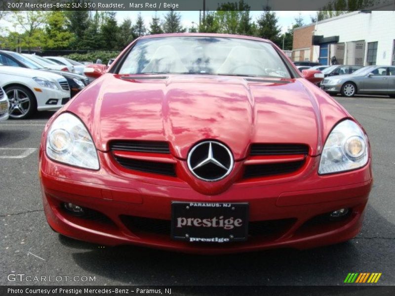Mars Red / Beige 2007 Mercedes-Benz SLK 350 Roadster