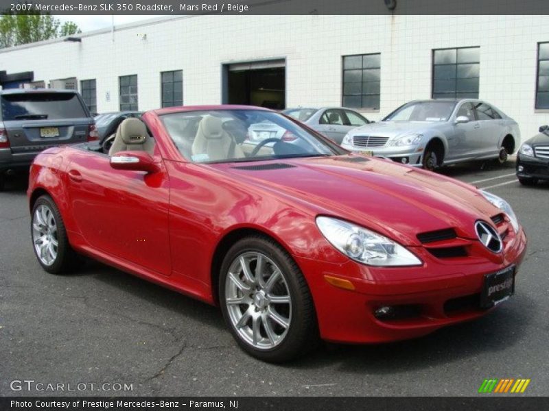 Mars Red / Beige 2007 Mercedes-Benz SLK 350 Roadster