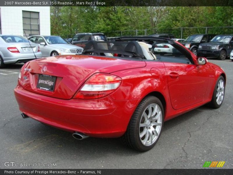 Mars Red / Beige 2007 Mercedes-Benz SLK 350 Roadster