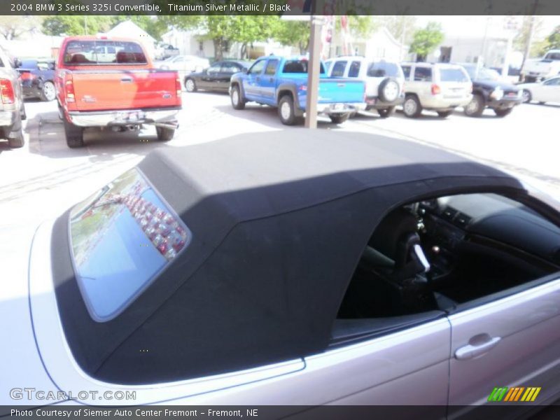 Titanium Silver Metallic / Black 2004 BMW 3 Series 325i Convertible