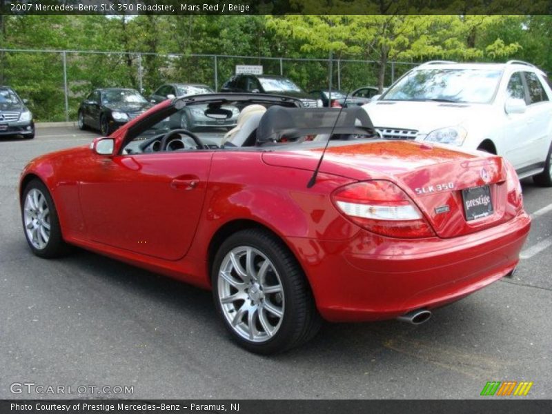 Mars Red / Beige 2007 Mercedes-Benz SLK 350 Roadster