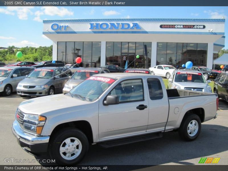 Silver Birch Metallic / Dark Pewter 2005 GMC Canyon SLE Extended Cab