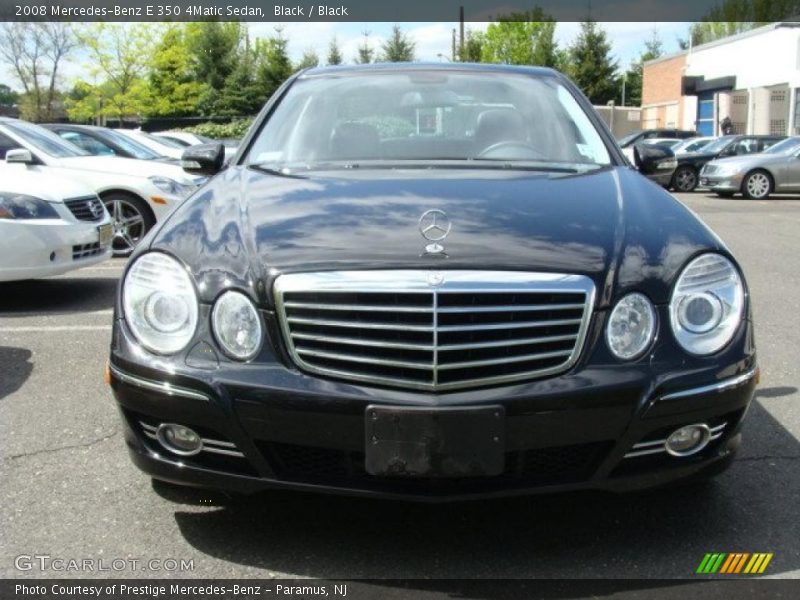 Black / Black 2008 Mercedes-Benz E 350 4Matic Sedan