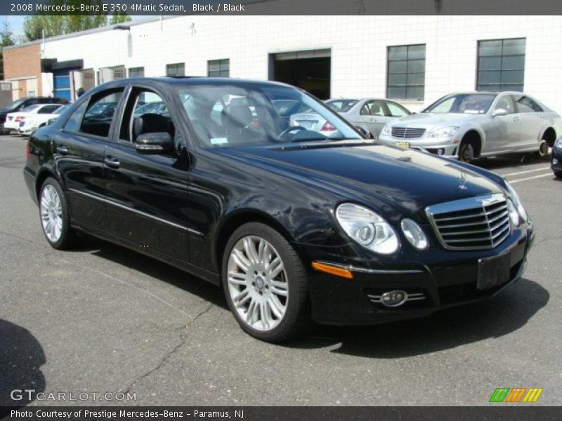 Black / Black 2008 Mercedes-Benz E 350 4Matic Sedan