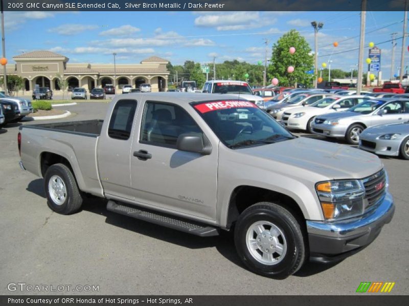 Silver Birch Metallic / Dark Pewter 2005 GMC Canyon SLE Extended Cab