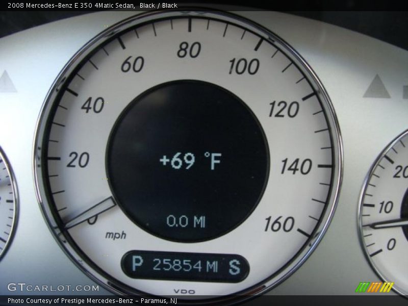 Black / Black 2008 Mercedes-Benz E 350 4Matic Sedan