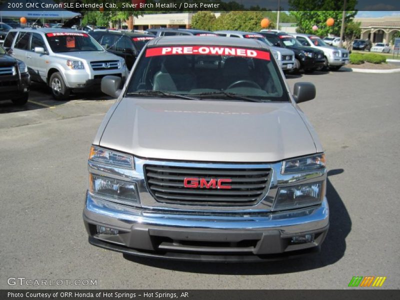 Silver Birch Metallic / Dark Pewter 2005 GMC Canyon SLE Extended Cab